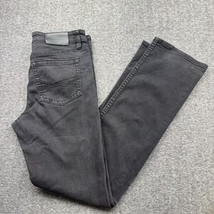Rank 45 Straight Leg Black Jeans Mens 32x34 (34x36) Denim Pants